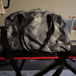 Lululemon Athletica Black and Gray Travel Bag